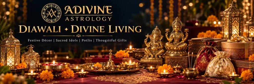 Adivine Astrology Diwali Divine Living - Festive Décor, Sacred Idols, Potlis, Thoughtful Gifts